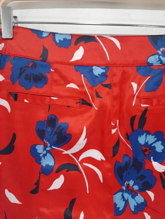 Izod retro coquette pinup girl pop art silky pleated tennis mini skirt skort - Picture 13 of 16